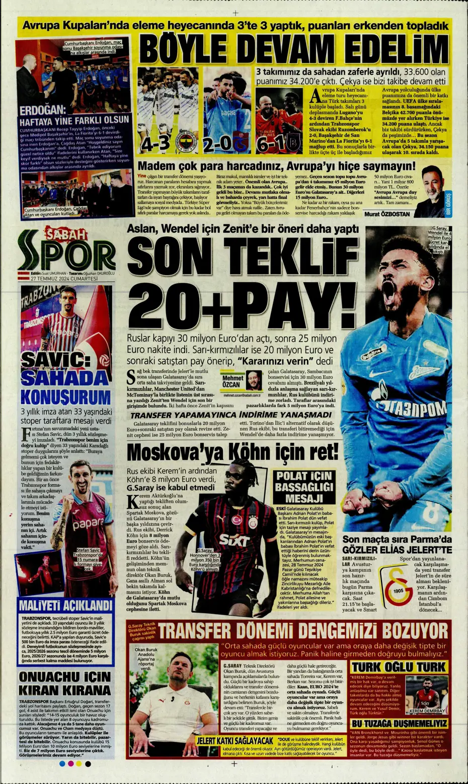 "Rodrigo Becao'ya Lyon kancası" | Sporun manşetleri - 24