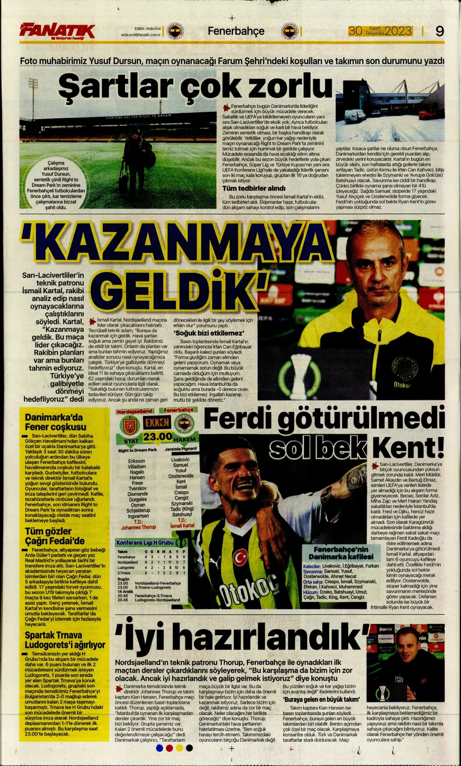 "Çok büyüksün Hakim Bey" | Sporun manşetleri (30 Kasım 2023) - 13 "Çok büyüksün Hakim Bey" | Sporun manşetleri (30 Kasım 2023) - 13