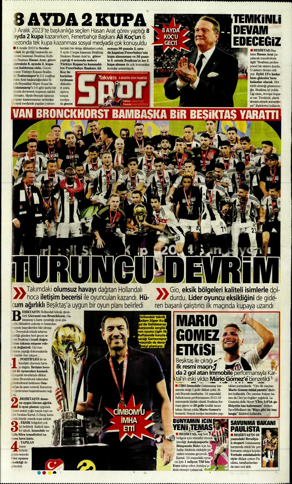 "Galatasaray'da sıradaki transfer Szmodics" | Sporun manşetleri - 36 "Galatasaray'da sıradaki transfer Szmodics" | Sporun manşetleri - 36