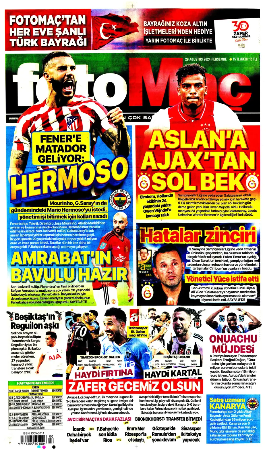 "Fenerbahçe'den Saint-Maximin kararı" | Sporun manşetleri - 11