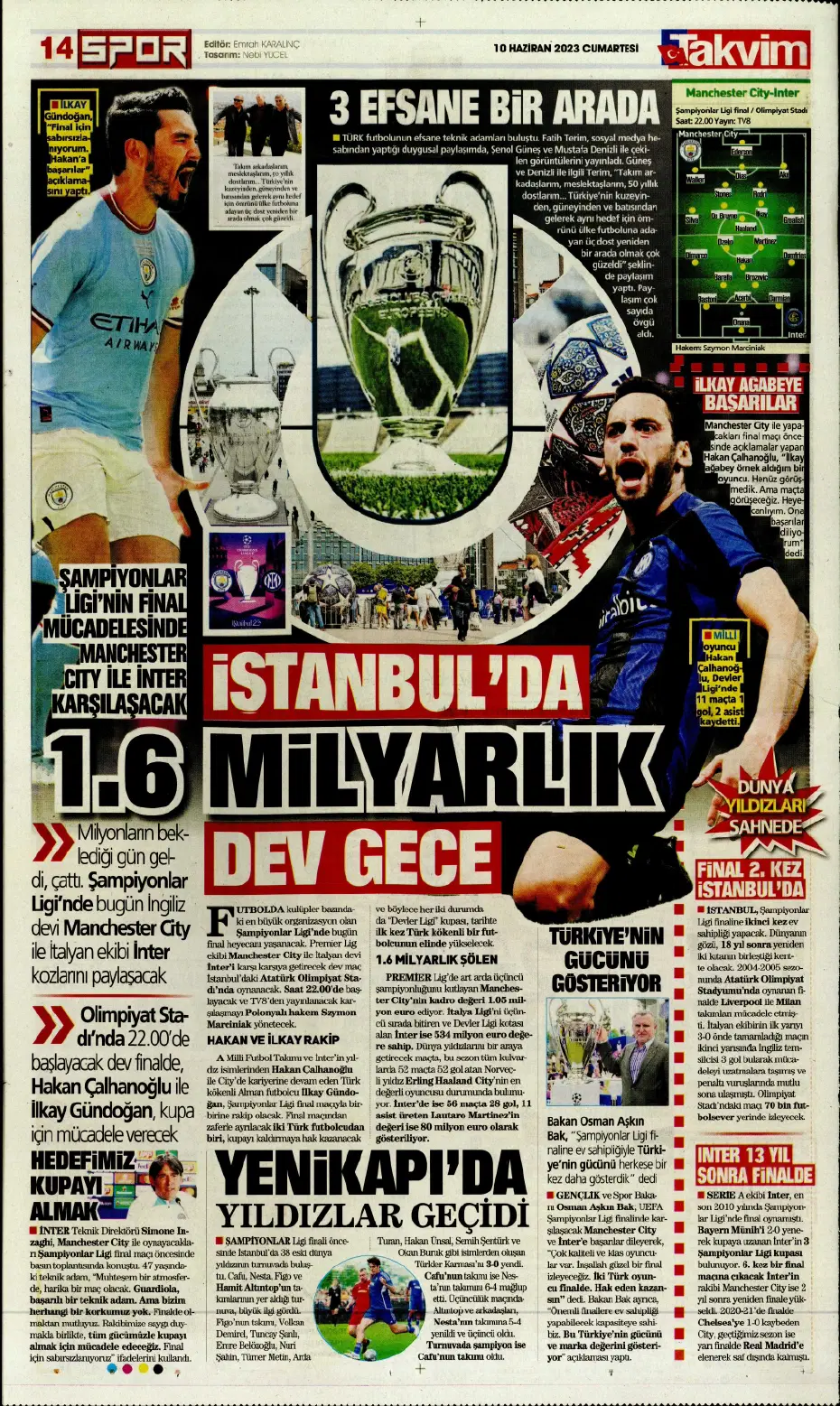 "Nelsson'un yerine Merih Demiral" | Sporun manşetleri (10 Haziran 2023) - 19