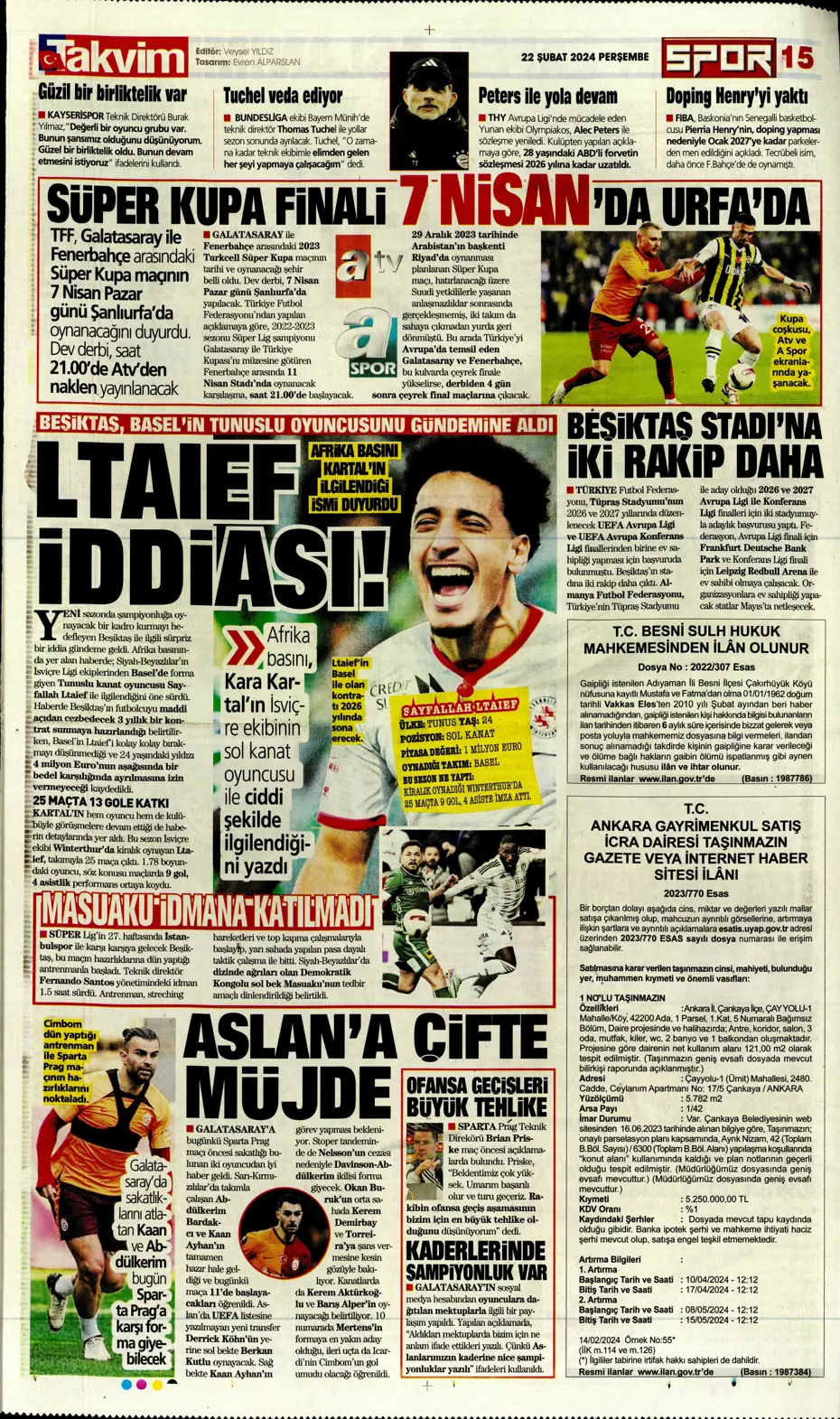 "Fenerbahçe Alex'in peşinde" | Sporun manşetleri (22 Şubat 2024) - 33 "Fenerbahçe Alex'in peşinde" | Sporun manşetleri (22 Şubat 2024) - 33