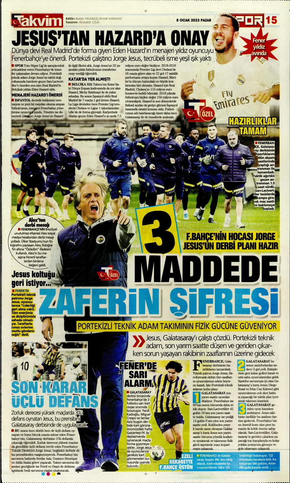 Sporun Manşetleri (8 Ocak 2023) - 45