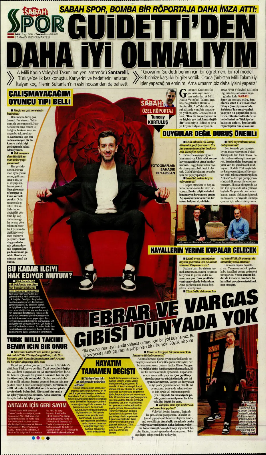 "4 geliyor, 3 gidiyor" | Sporun manşetleri (27 Mayıs 2023) - 15