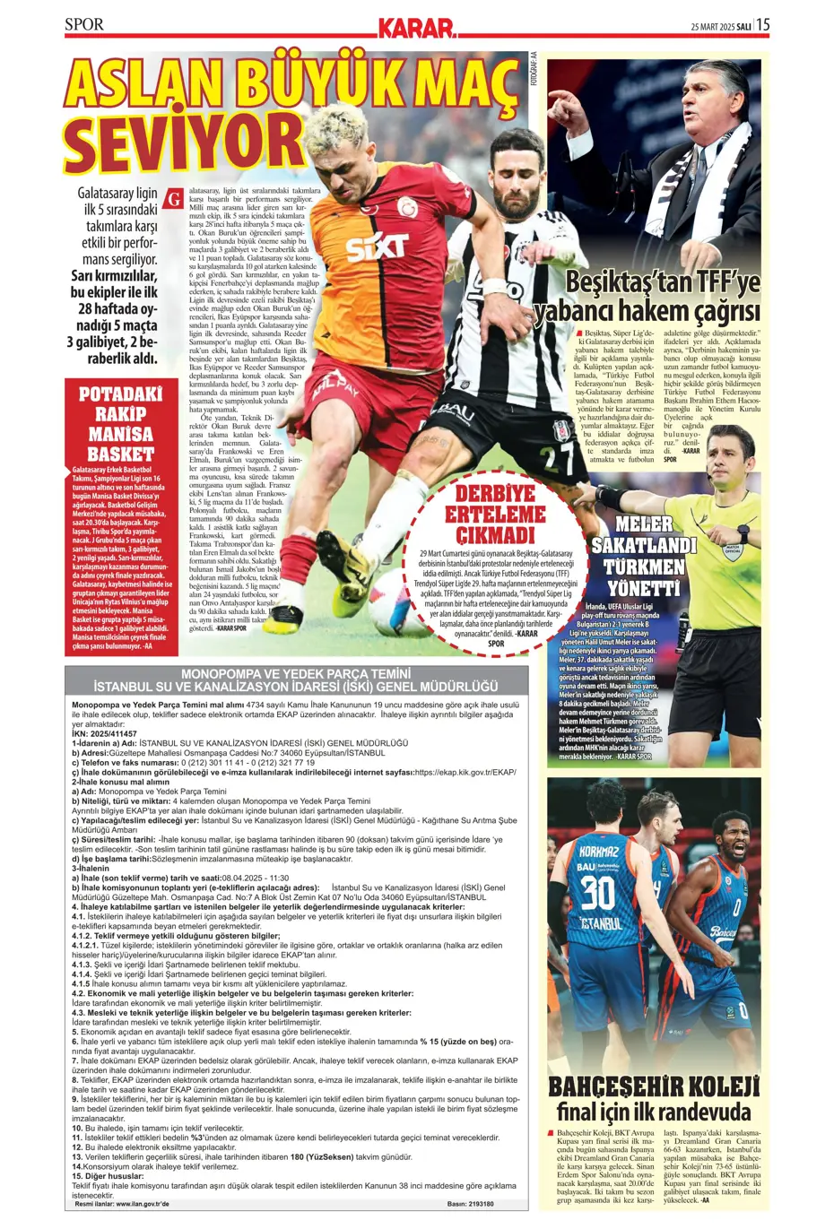 "Galatasaray'dan Osimhen'e çılgın teklif" | Sporun manşetleri - 24 "Galatasaray'dan Osimhen'e çılgın teklif" | Sporun manşetleri - 24