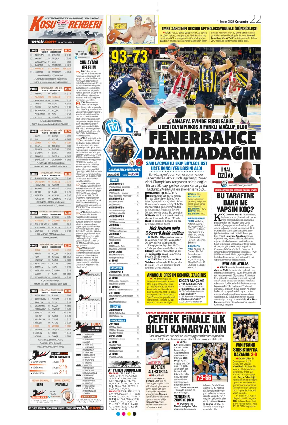 Sporun Manşetleri (1 Şubat 2023) - 17