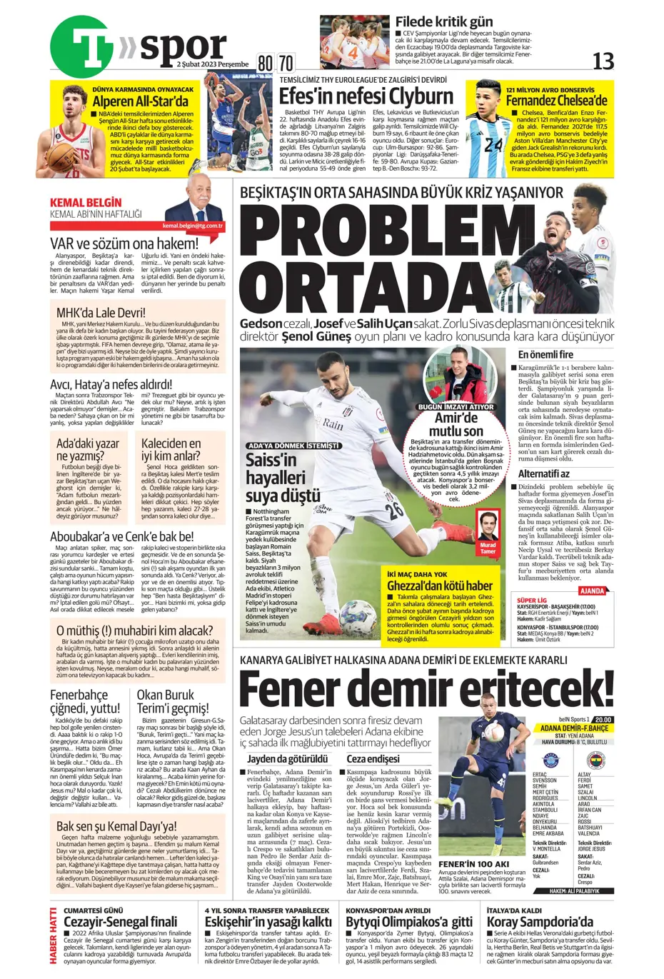 Sporun Manşetleri (2 Şubat 2023) - 43