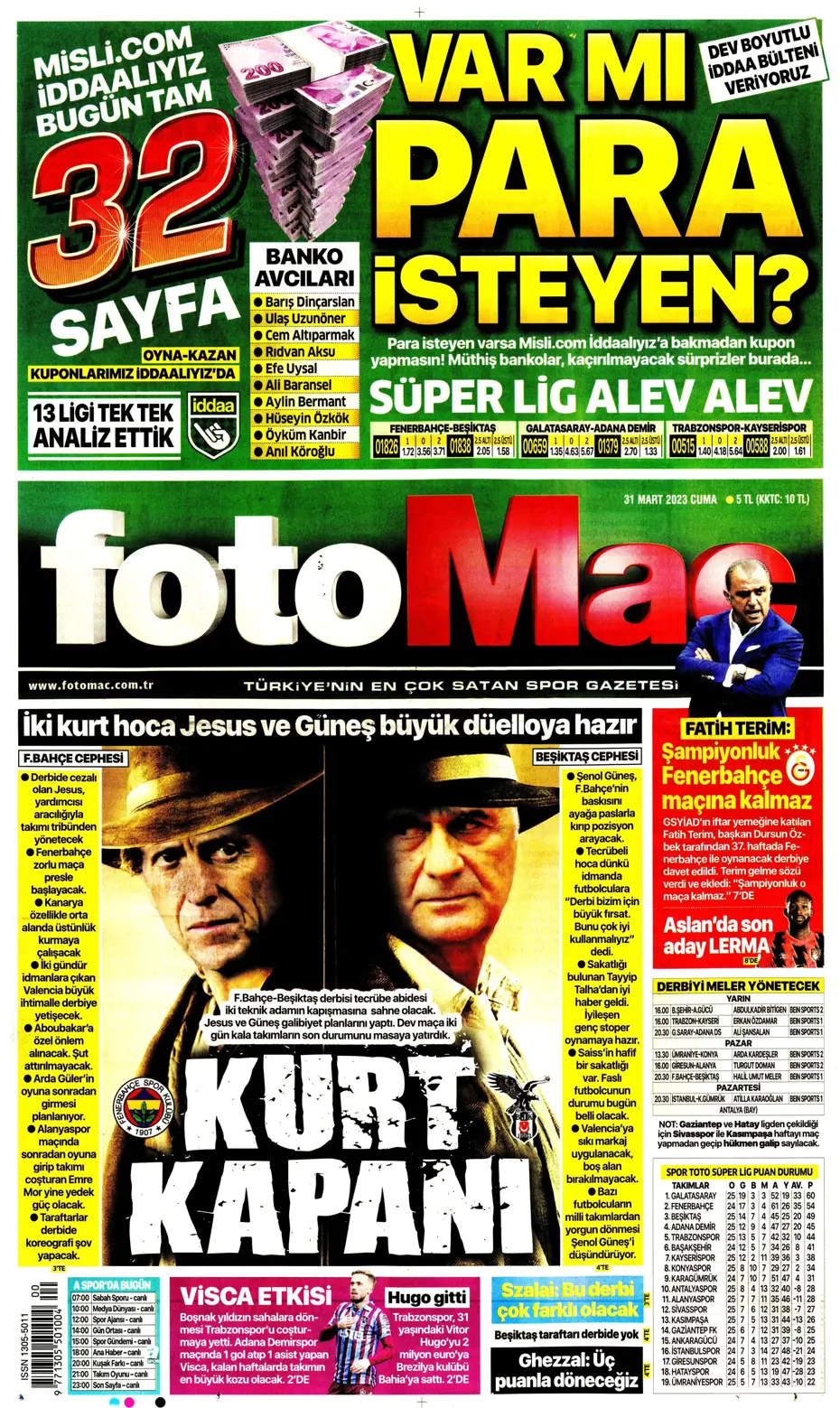 "Dev maçın 11'leri hazır" | Sporun Manşetleri - 10 "Dev maçın 11'leri hazır" | Sporun Manşetleri - 10