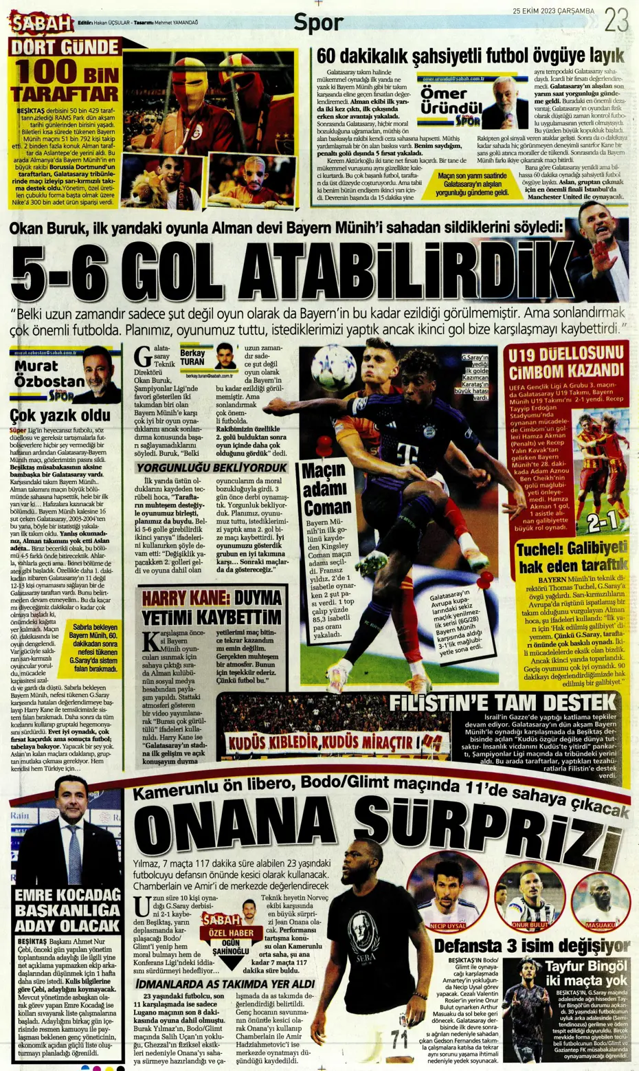 "Adaletin bu mu futbol?" | Sporun manşetleri (25 Ekim 2023) - 20