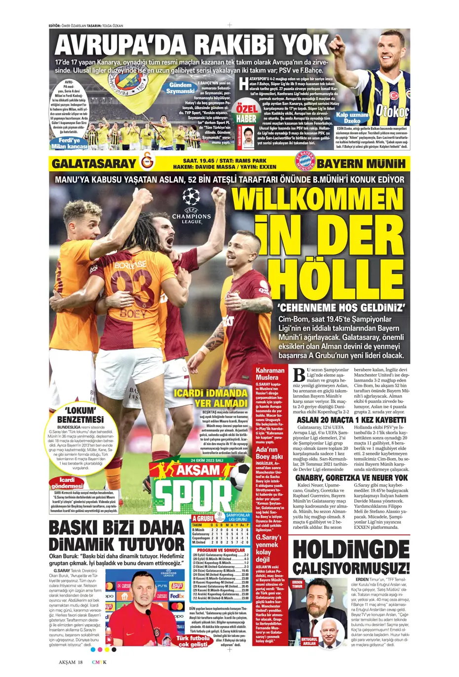 "Yine destan gecesi olsun" | Sporun Manşetleri - 3