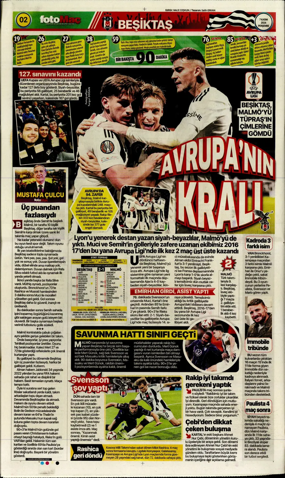 "Fenerbahçe'den Boca Juniors'a rest" | Sporun manşetleri (7 Kasım 2024) - 9