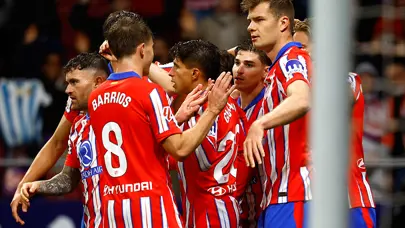 Atletico Madrid geriye düştüğü maçı 4 golle kazandı