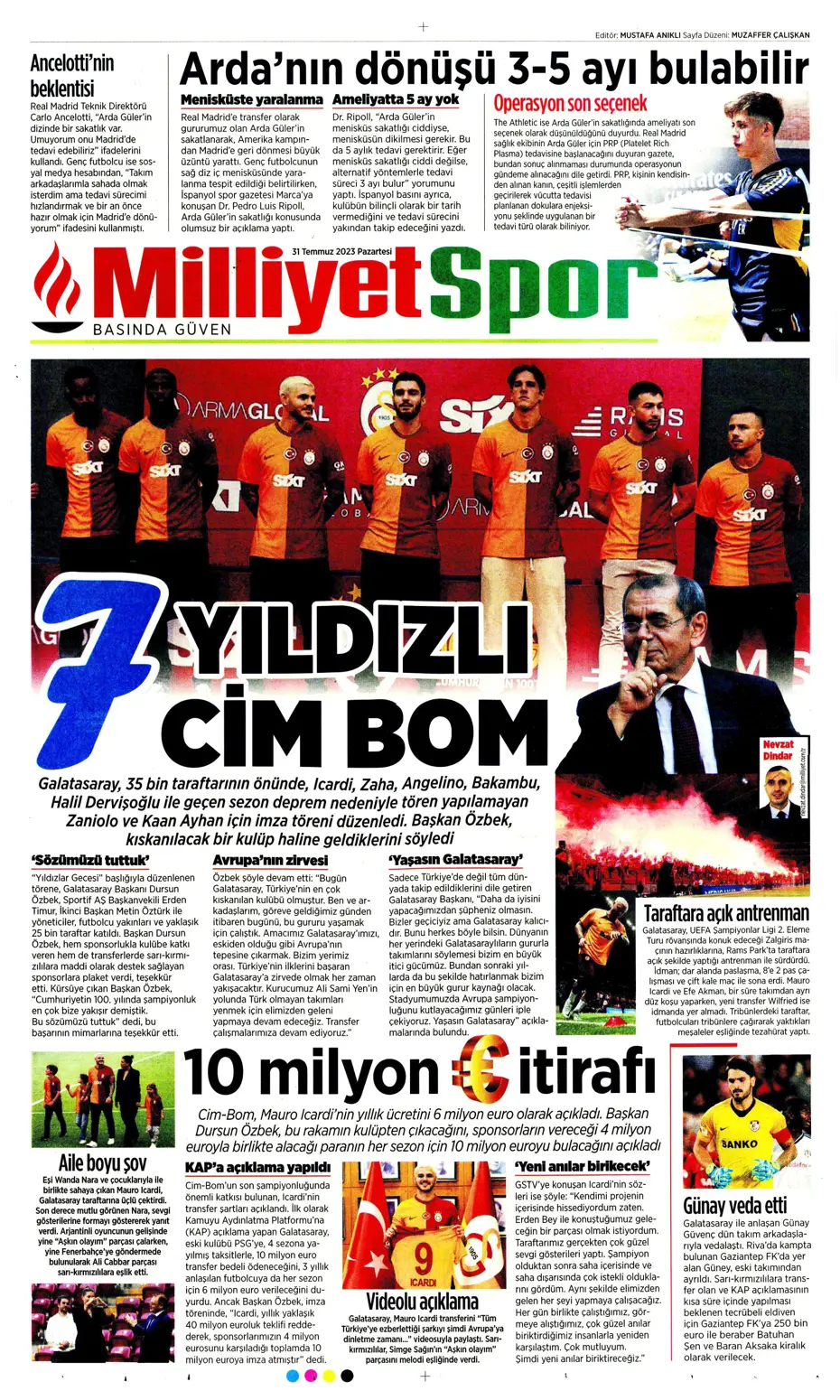 "Zaha'nın rövanşı Felix" | Sporun Manşetleri (31 Temmuz 2023) - 23