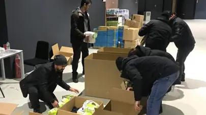 Spor tesisleri, yardım malzemesi toplama merkezi oldu