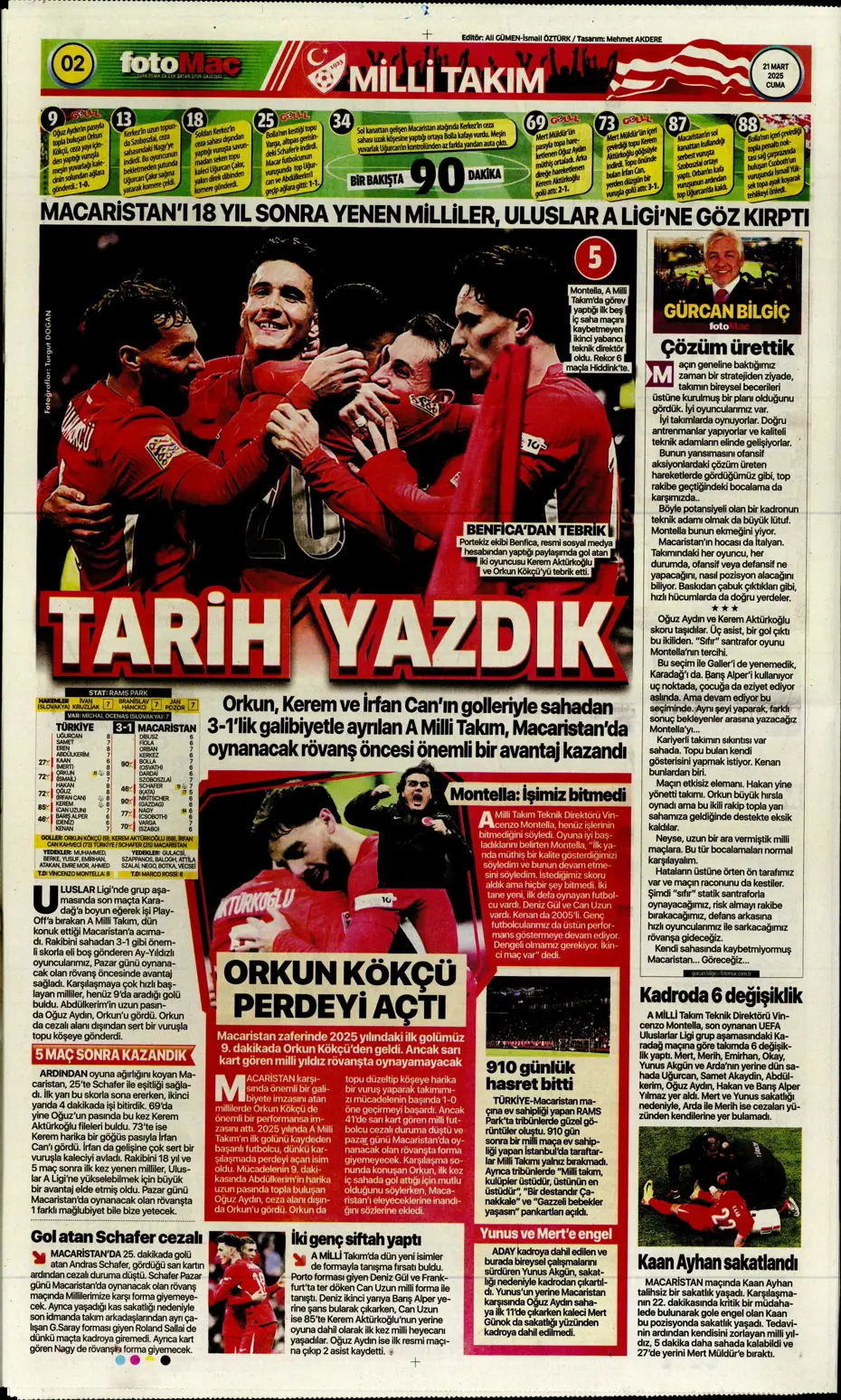 "A sınıfı zafer" | Sporun manşetleri - 9 "A sınıfı zafer" | Sporun manşetleri - 9