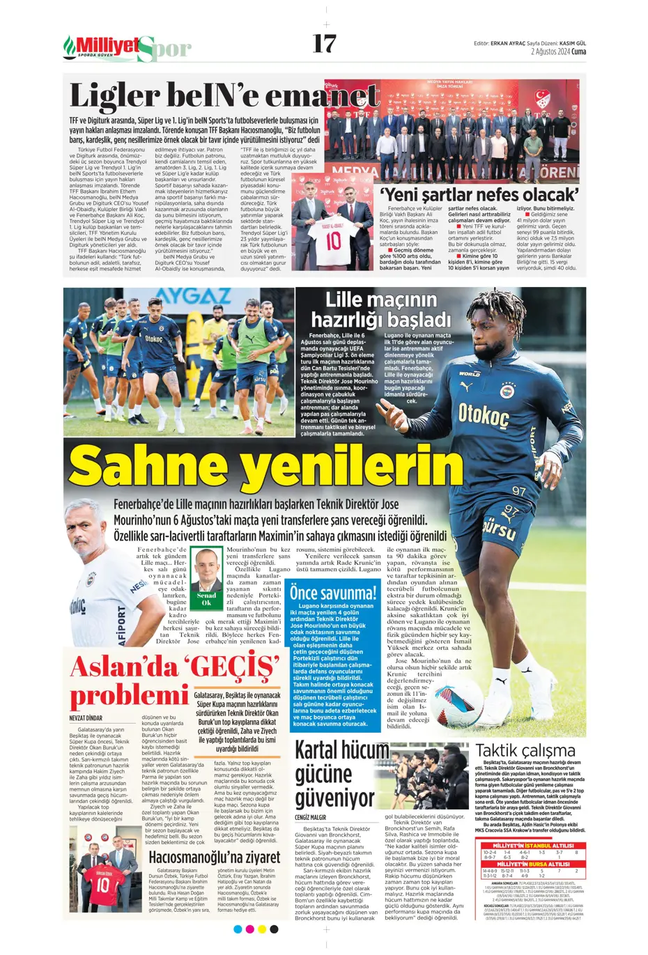 "Amrabat adım adım Kadıköy'e" | Sporun manşetleri - 20