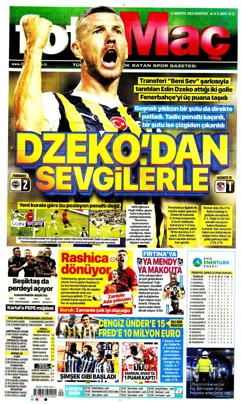 "Talisca için ilk teklif" | Sporun Manşetleri (14 Ağustos 2023) - 10