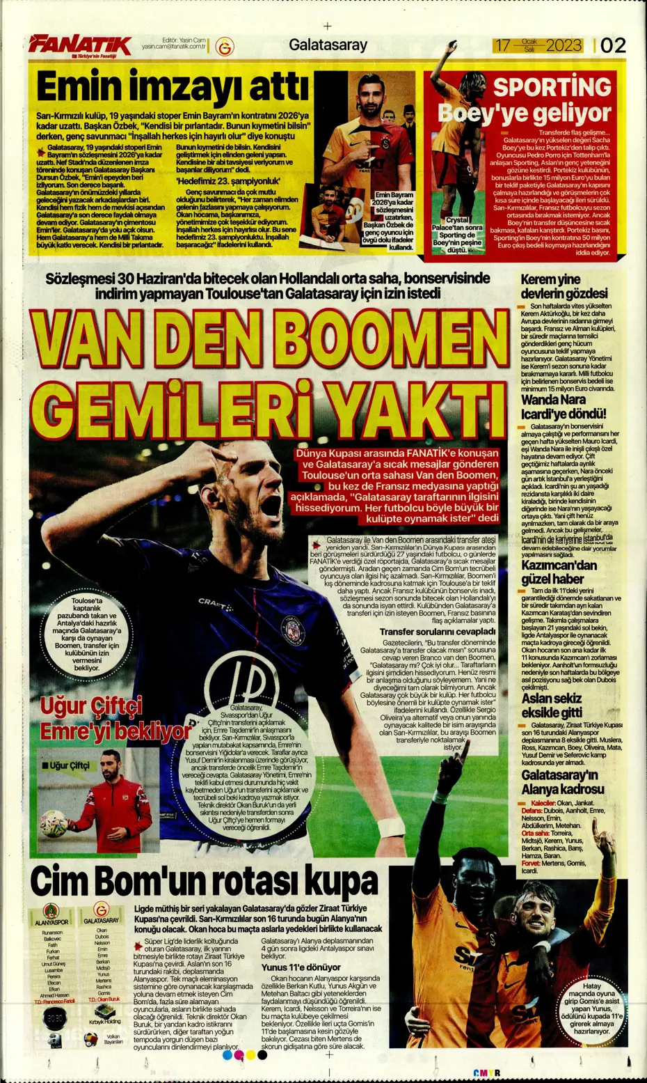 Sporun Manşetleri (17 Ocak 2023) - 5