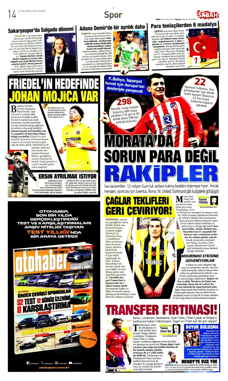 "Liderlik gitti tur elimizde" | Sporun Manşetleri (23 Haziran 2024) - 37