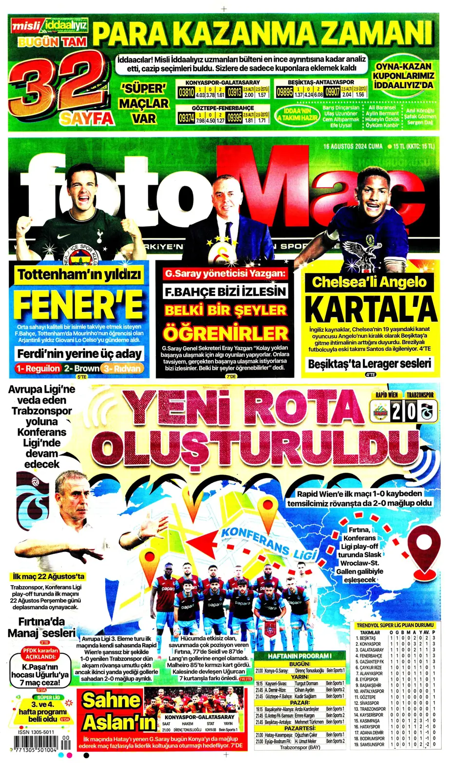 "Mateo Kovacic adım adım Fenerbahçe'ye" | Sporun manşetleri - 9 "Mateo Kovacic adım adım Fenerbahçe'ye" | Sporun manşetleri - 9