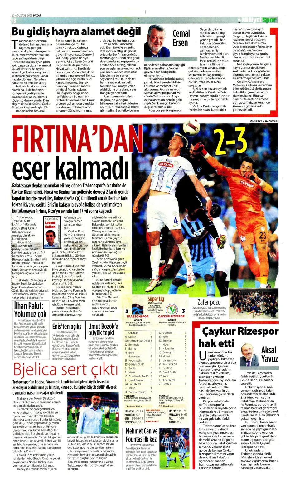 "Mertens sürprizi" | Sporun manşetleri (27 Ağustos 2023) - 21