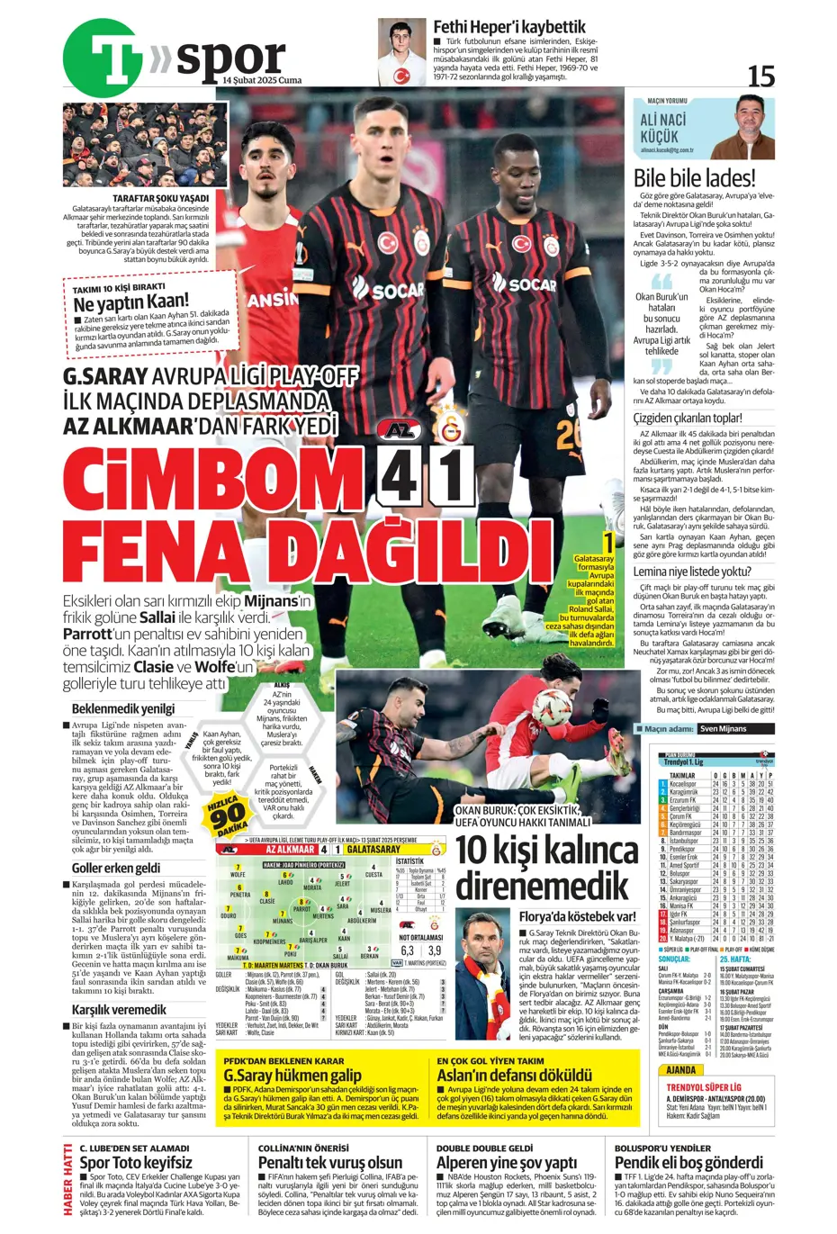 "Galatasaray'ın Avrupa AZabı" | Sporun manşetleri - 37 "Galatasaray'ın Avrupa AZabı" | Sporun manşetleri - 37