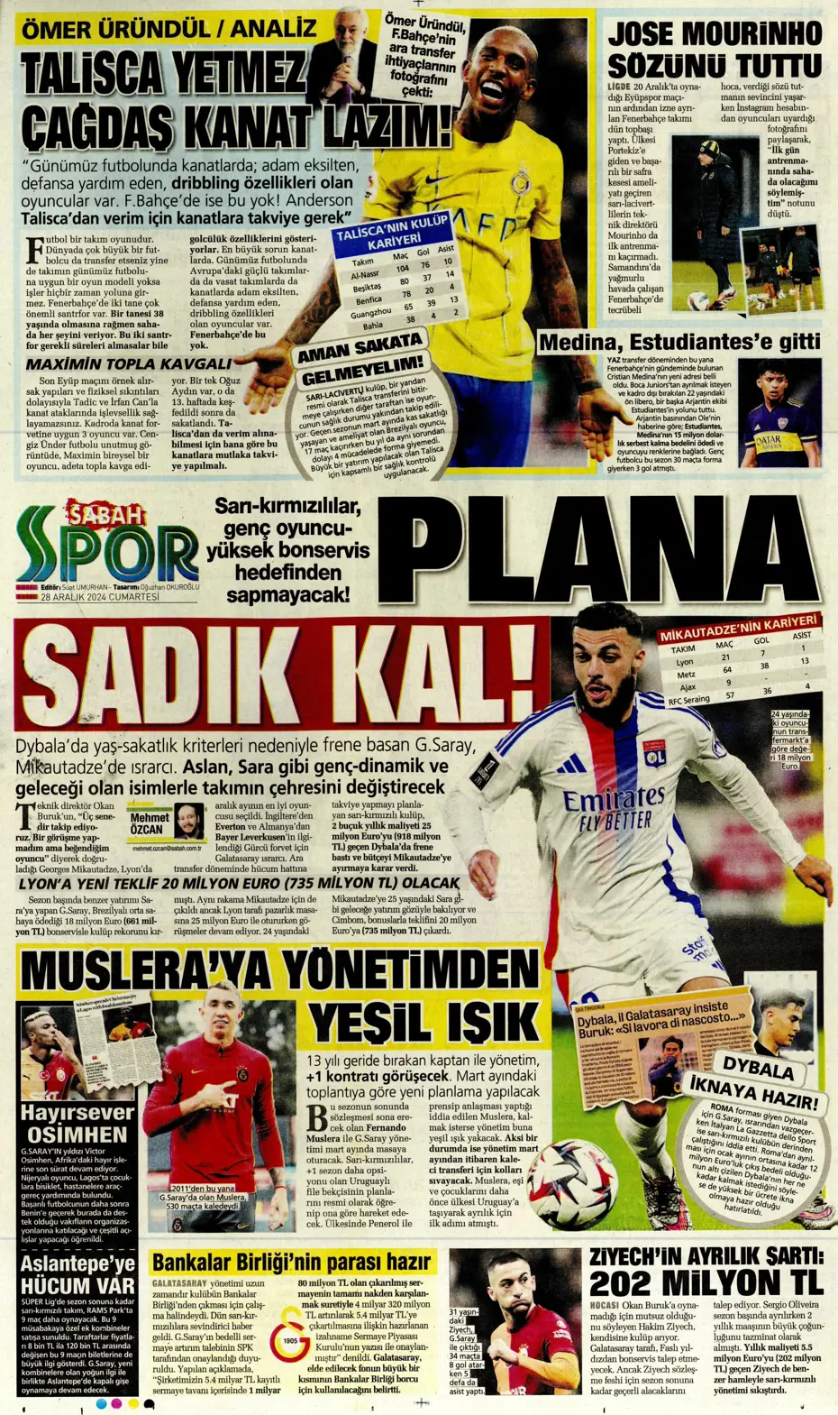 "Ronaldo'nun talebiyle En-Nesyri'ye 40 milyon euro" | Sporun manşetleri - 23