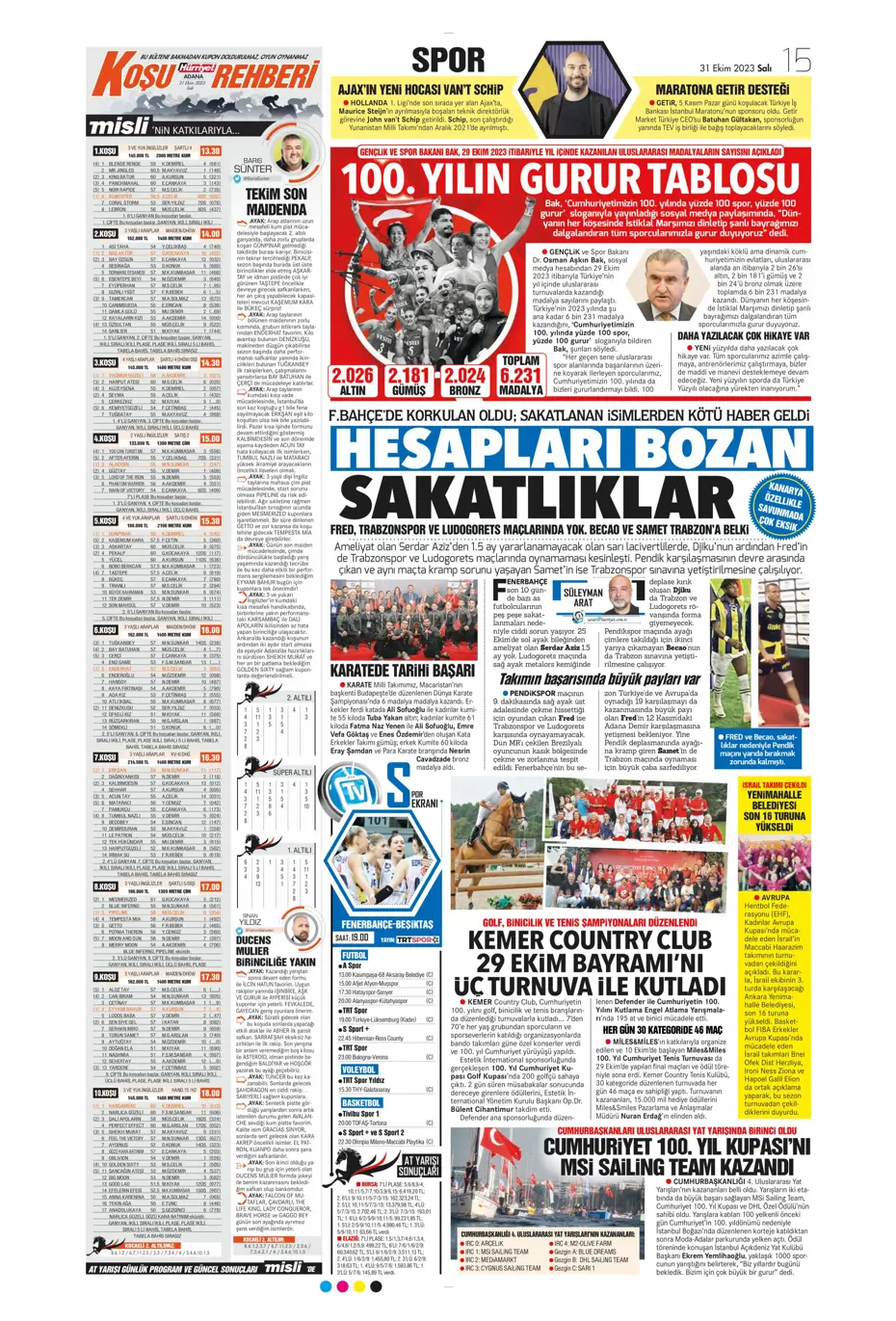 "Ne Bayern ne Barça en büyük Kanarya" | Sporun manşetleri (31 Ekim 2023) - 18