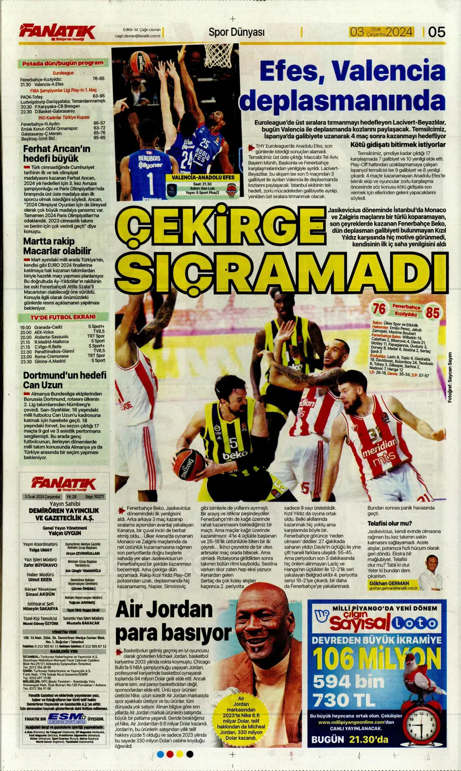 "Kartal'da Gabigol sürprizi" | Sporun manşetleri (3 Ocak 2024) - 7