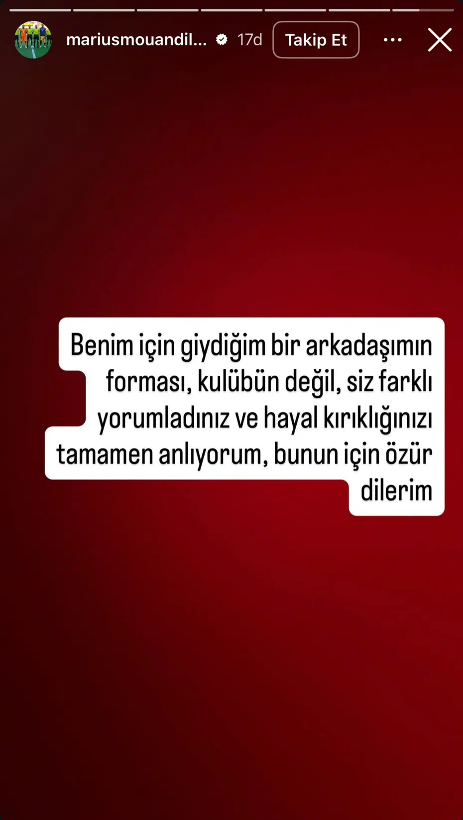 Samsunspor'un yıldızı Mouandilmadji kıyameti koparan paylaşımı için özür diledi: "Farklı yorumladınız" - 4