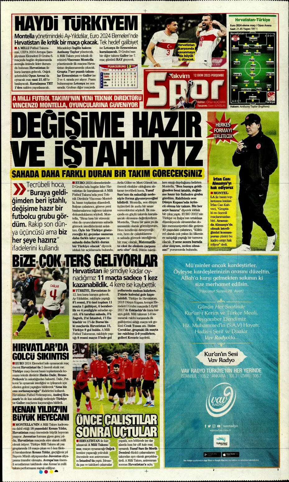 "Amiral gemisi Galatasaray" | Sporun manşetleri (12 Ekim 2023) - 32