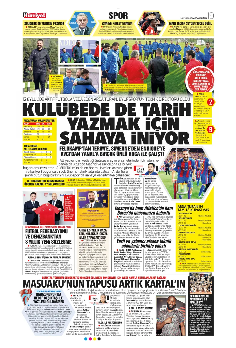 "Ada'dan Kartal'a müjde" | Sporun manşetleri (15 Nisan 2023) - 18 "Ada'dan Kartal'a müjde" | Sporun manşetleri (15 Nisan 2023) - 18