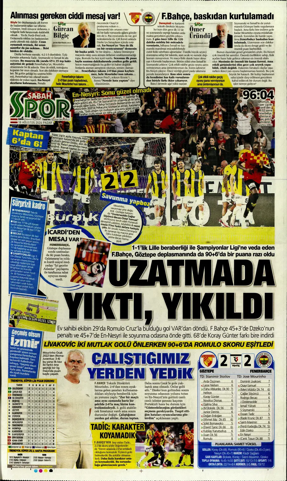 "Aslan'da Ziyech bilmecesi" | Sporun manşetleri (18 Ağustos 2024) - 32 "Aslan'da Ziyech bilmecesi" | Sporun manşetleri (18 Ağustos 2024) - 32