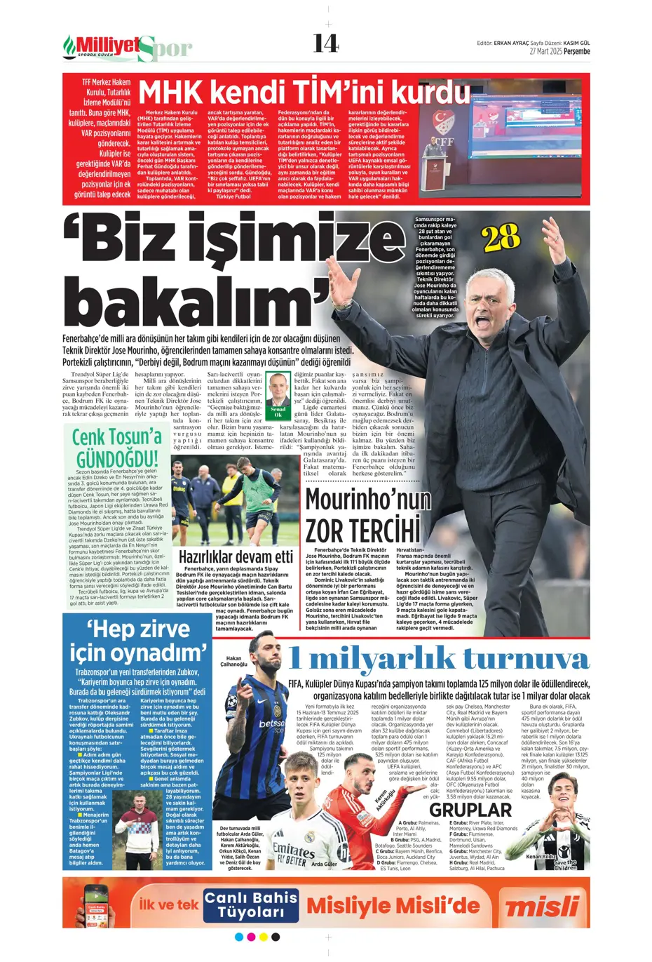"Fenerbahçe'ye Felix teklifi" | Sporun manşetleri - 18 "Fenerbahçe'ye Felix teklifi" | Sporun manşetleri - 18