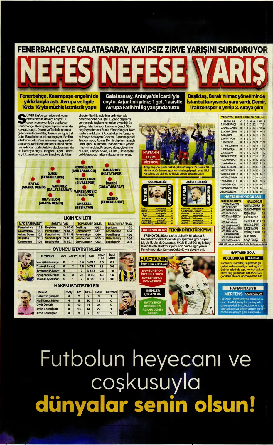 "Sergio Oliveira'ya yol göründü" | Sporun manşetleri (11 Ekim 2023) - 15