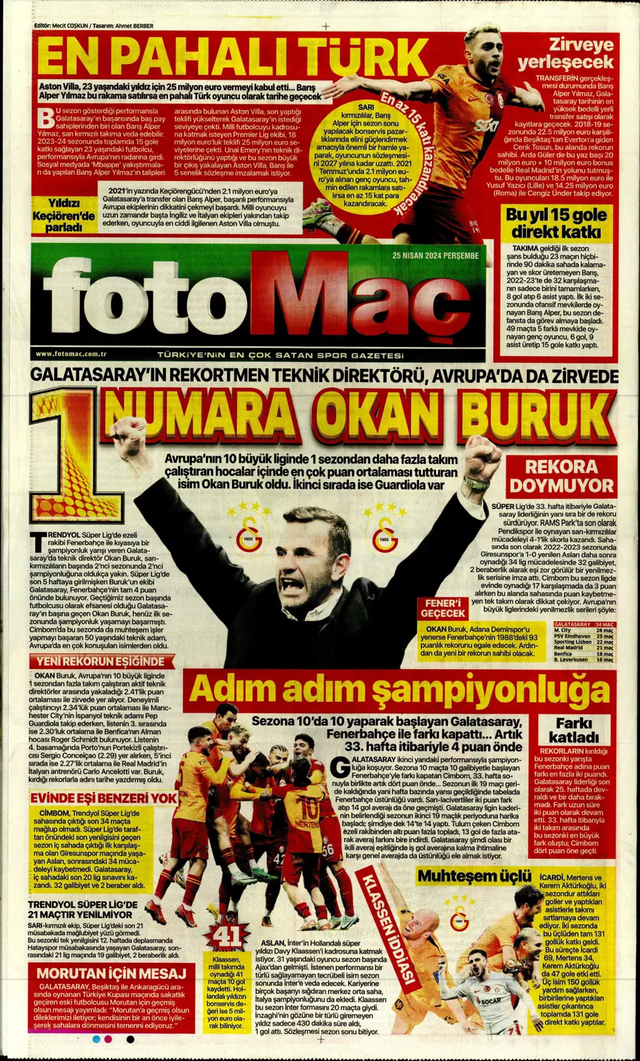 "Yeni sezona yeni Fenerbahçe" | Sporun manşetleri - 18