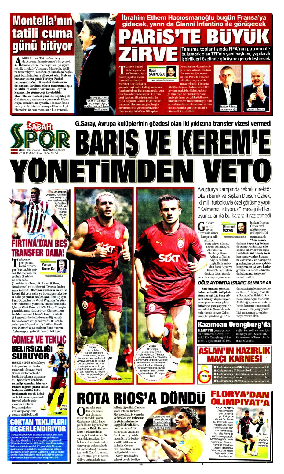 "Mourinho'nun prensi Kovacic" | Sporun manşetleri - 25 "Mourinho'nun prensi Kovacic" | Sporun manşetleri - 25