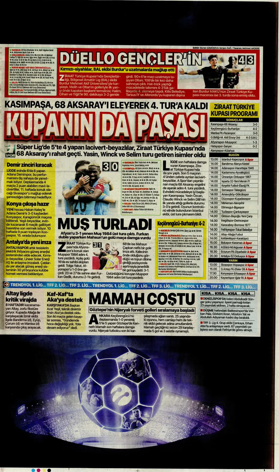 "Krunic Fenerbahçe'ye kaldı" | Sporun manşetleri (1 Kasım 2023) - 16