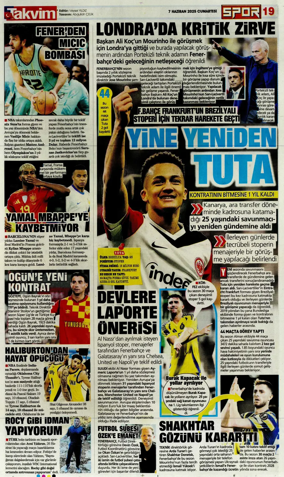 "Osayi, Beşiktaş'a doğru" | Sporun manşetleri (7 Haziran 2025) - 32