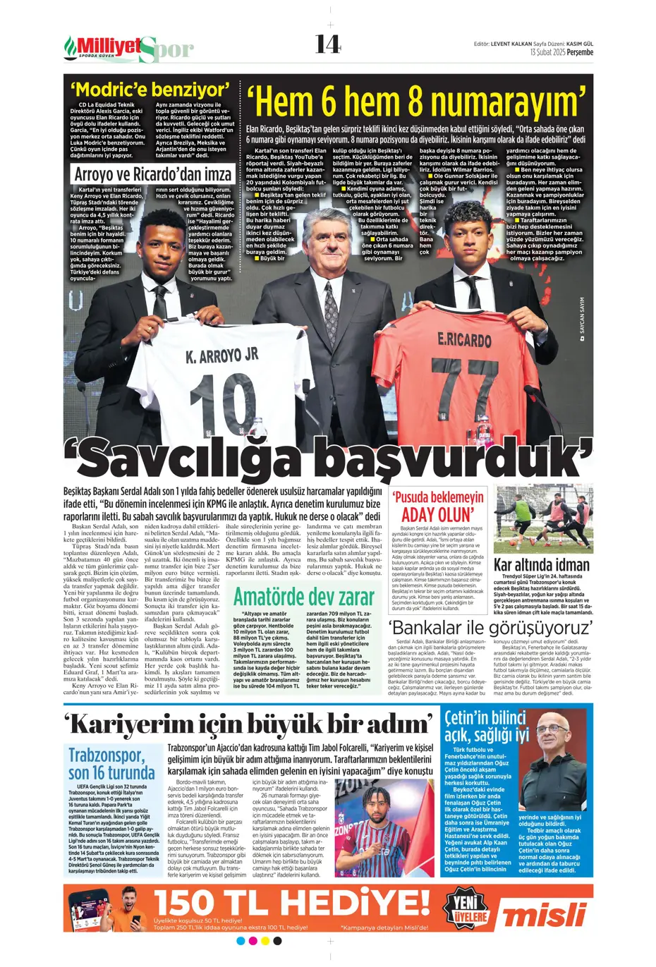 "Bugün vur, haftaya tur" | Sporun manşetleri - 21