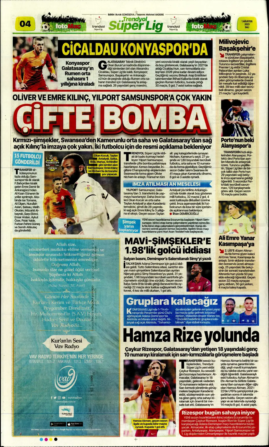 "Nelsson'un yerine Sergio Ramos" | Sporun Manşetleri - 11 "Nelsson'un yerine Sergio Ramos" | Sporun Manşetleri - 11