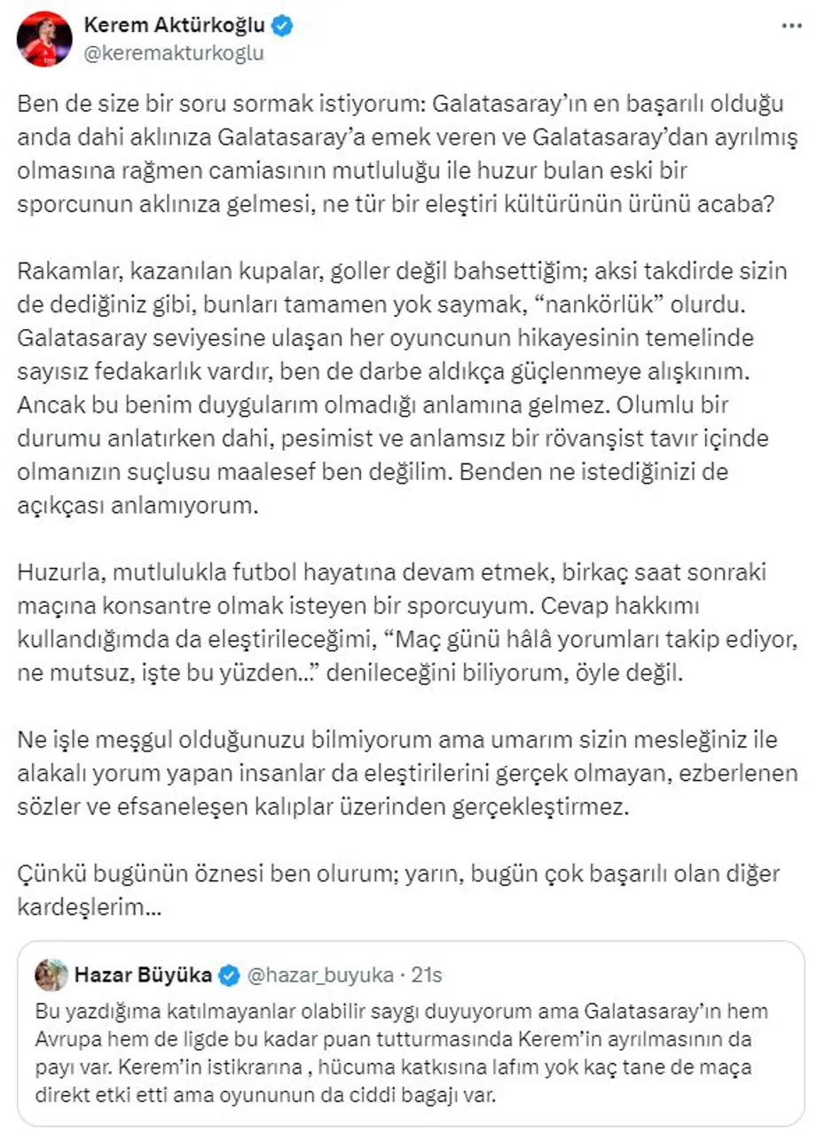 Kerem Aktürkoğlu'ndan maça saatler kala olay paylaşım - 7