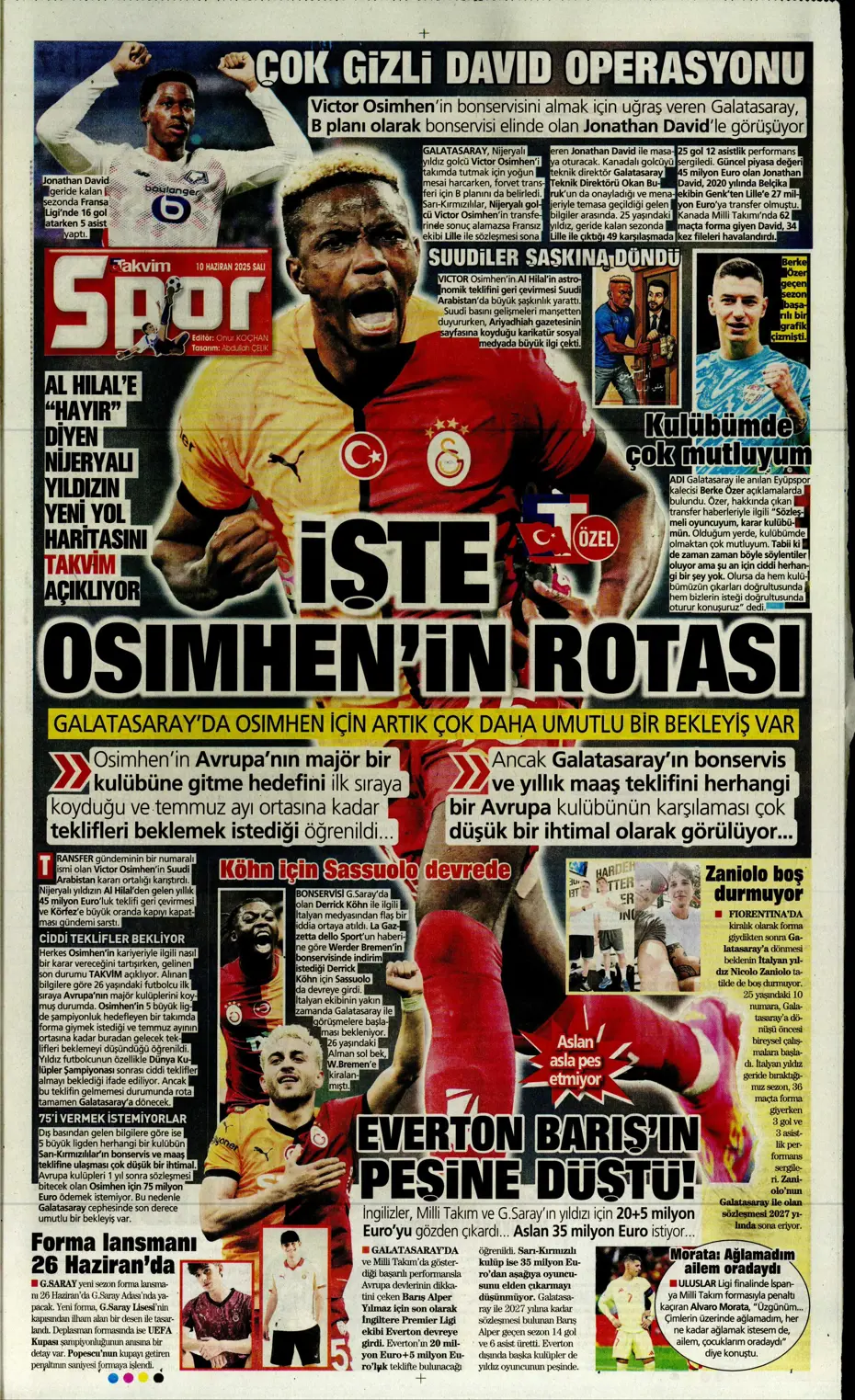 "En-Nesyri ile yılın takası" | Sporun manşetleri - 33