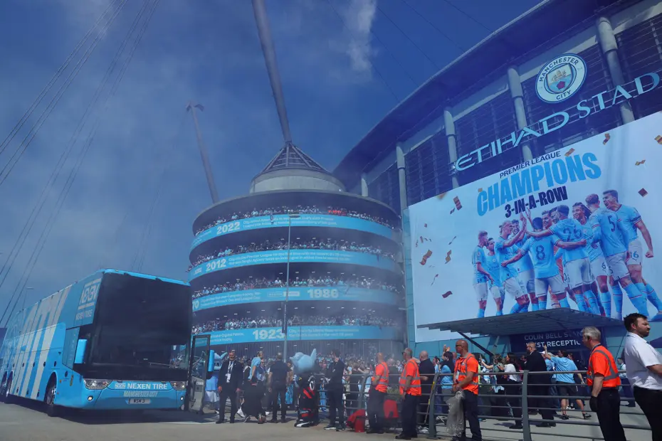 Manchester City'de Chelsea maçı öncesi coşkulu kutlama - 5