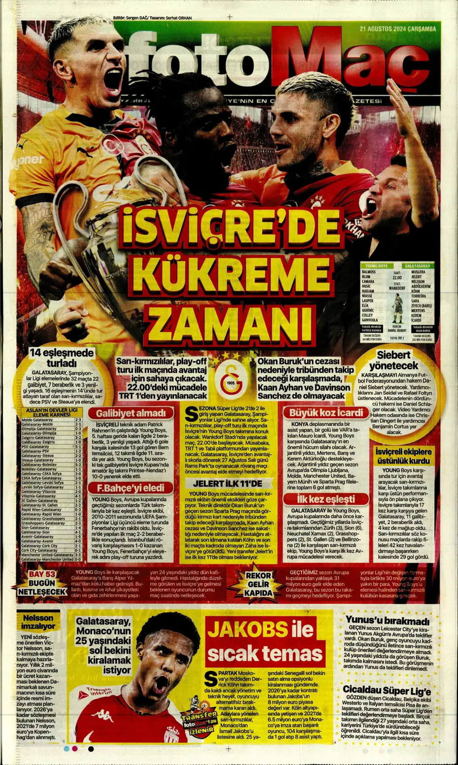 "Dev plan Anderson Talisca" | Sporun manşetleri - 15