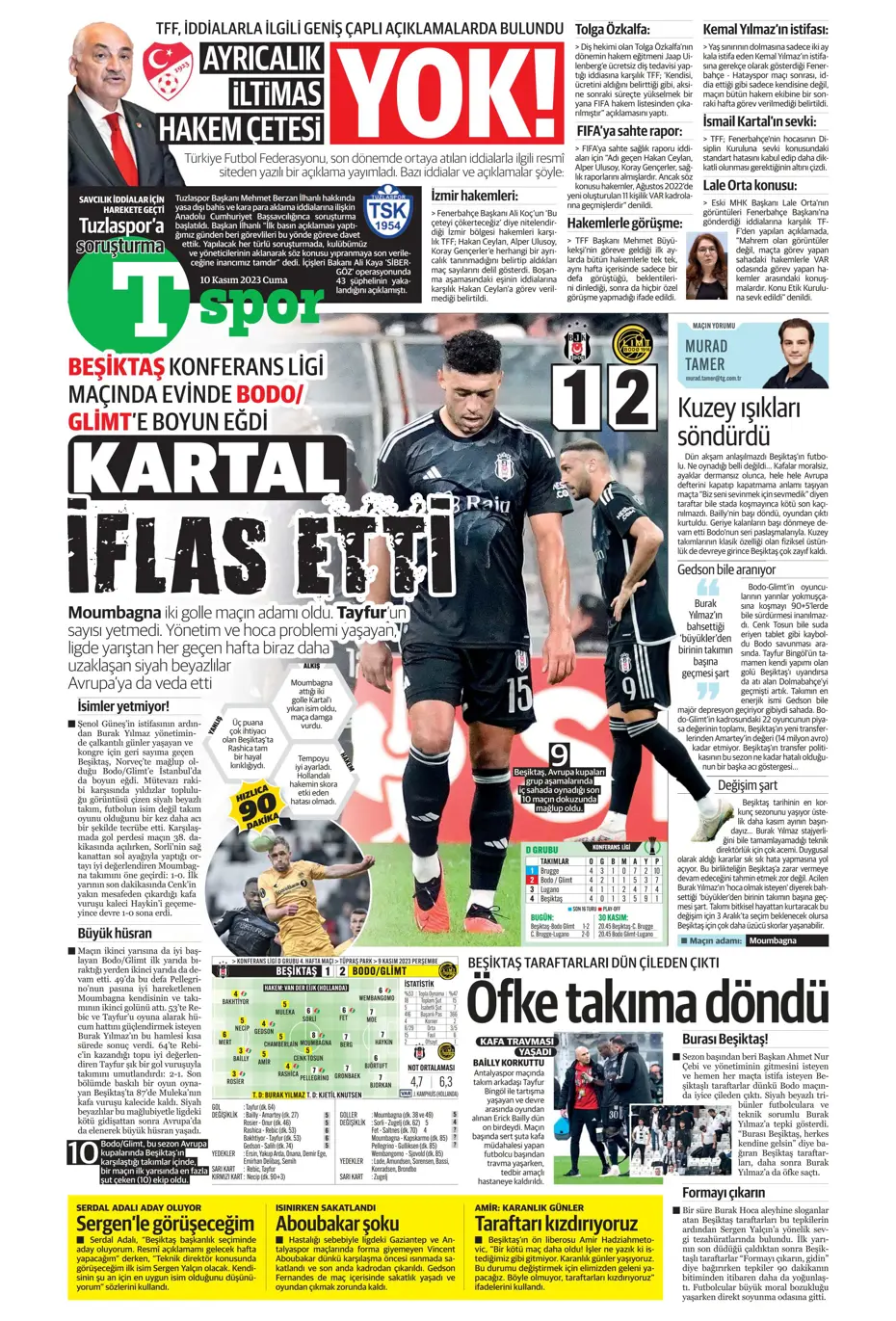 "Antonio Nobre'den skandal cevap" | Sporun manşetleri (10 Kasım 2023) - 38