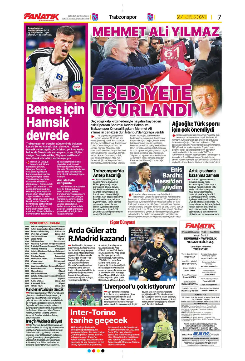 "Kadıköy'de dev kapışma" | Sporun Manşetleri - 15