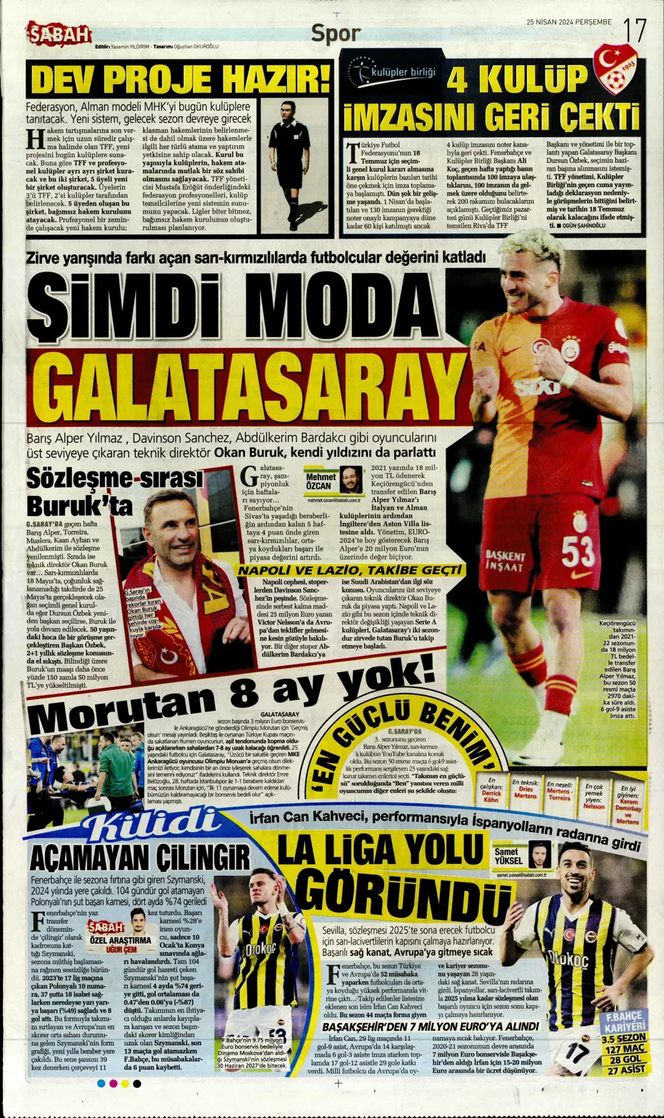 "Yeni sezona yeni Fenerbahçe" | Sporun manşetleri - 29