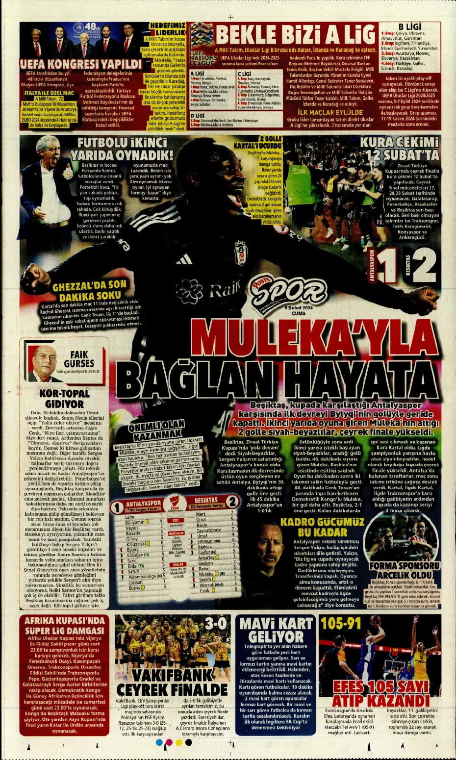 "Icardi &amp; Dzeko'yu geçti" | Sporun manşetleri (9 Şubat 2024) - 19