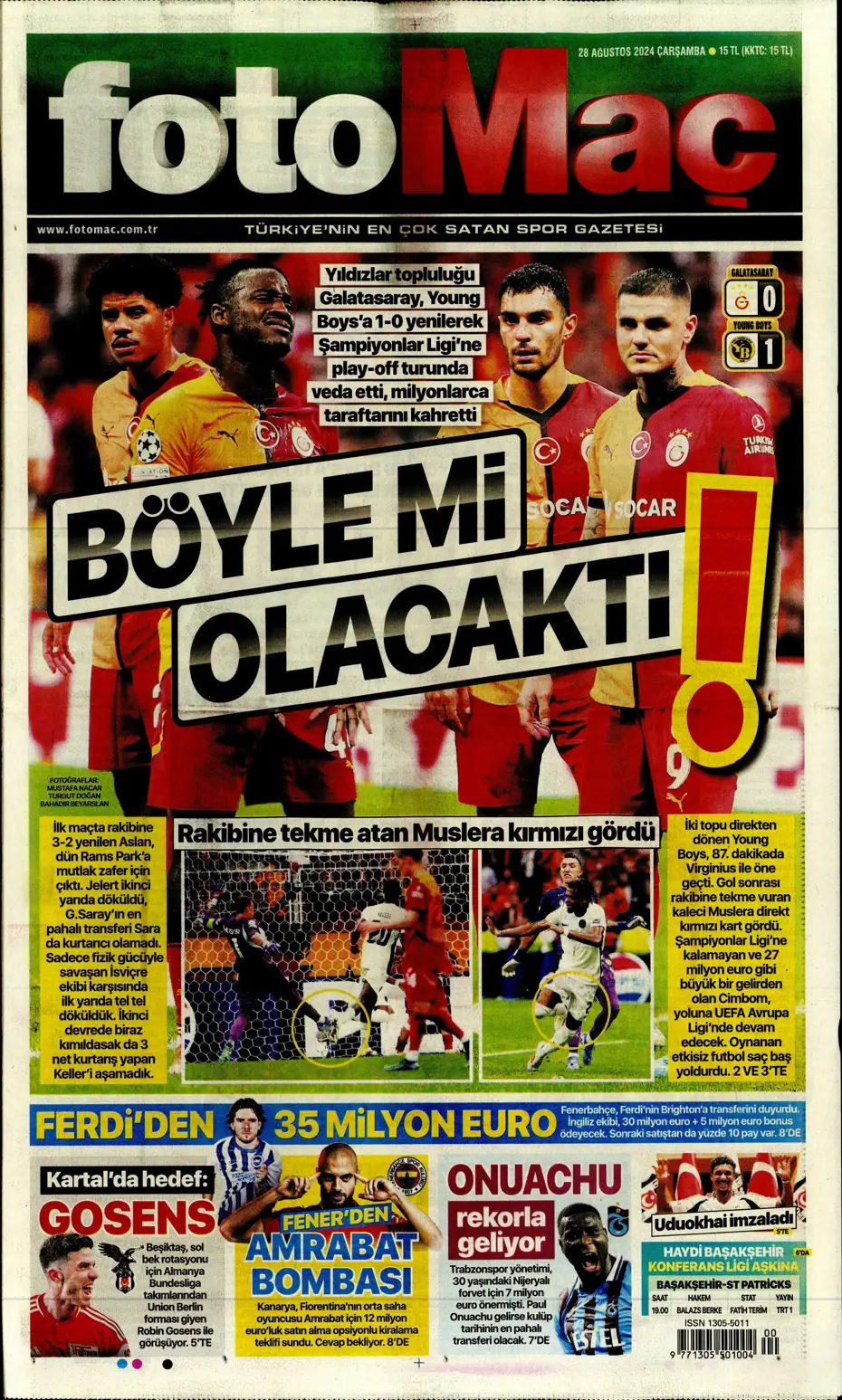 "Galatasaray'ın kabus gecesi" | Sporun manşetleri - 10